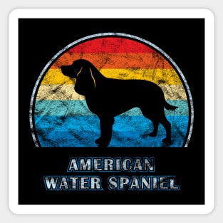 American Water Spaniel Vintage Design Dog Sticker